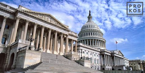 Panoramic View of the U.S. Capitol Building East Front - Fine Art Photo by Andrew Prokos