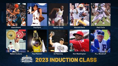 Louisiana Sports Hall of Fame 2023 Induction Class Announcement - YouTube