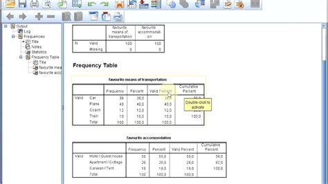 SPSS - Frequency table (via Frequencies) - YouTube