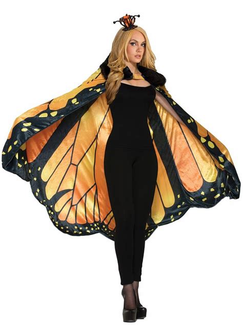 Womens Monarch Butterfly Cape - PartyBell.com | Monarch butterfly costume, Butterfly wings ...