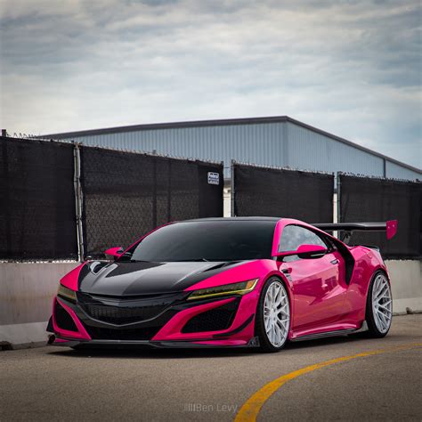 Pink Acura NSX at Vernon Hills Mall - BenLevy.com