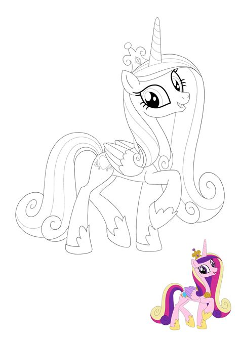 Coloriage My Little Pony Princesse Cadence - Coloriage Gratuit à Imprimer Dessin (2021)