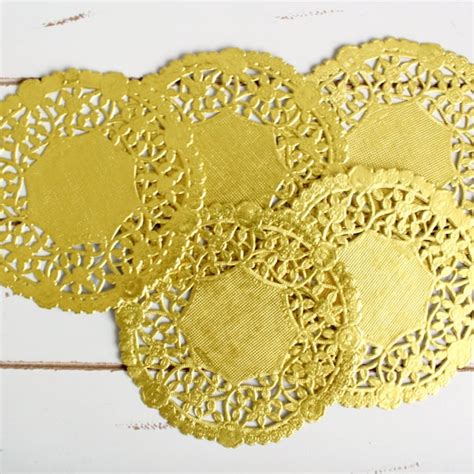 Gold Paper Doilies - Etsy