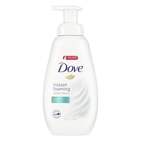 Dove Instant Foaming Body Wash Sensitive Skin 13.5 oz 4 Count - Walmart.com - Walmart.com