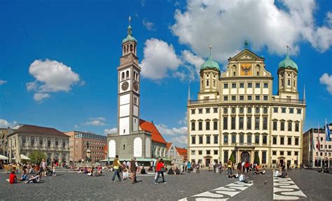 The most beautiful tourist attractions in Augsburg, Germany