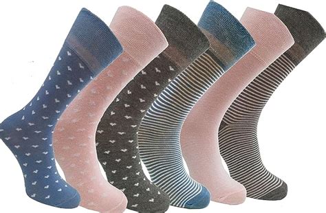 12 Pairs Ladies/Womens Non Elastic Diabetics Socks,Soft Top Rib Socks (BBL10765-NE) : Amazon.co ...