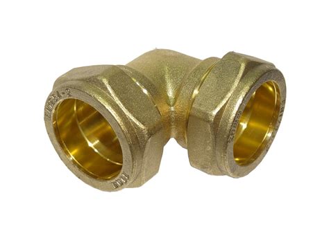 28mm Compression 90° Elbow | Brass Plumbing Fitting For Copper Pipe | eBay