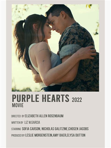 "Purple hearts movie " Poster by OumaMerch | Redbubble Film Romance ...