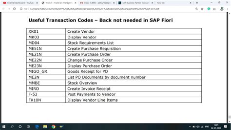 Material Document Display Tcode in S4 Hana