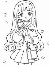 Coloring Pages  Anime Cartoon sketch template
