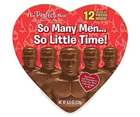 Amazon.com : The Perfect Man Milk Chocolate Minis Heart Box, 4.23 Oz. : Grocery & Gourmet Food