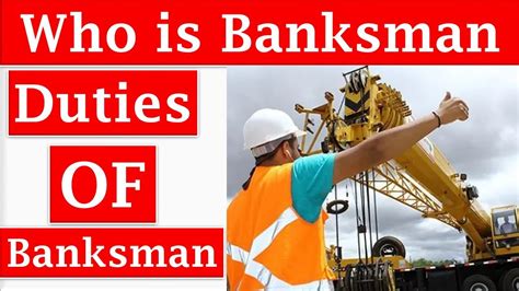 Who is Banksman | What is Duties of Banksman | Safety Hand Signals | Signalman | Flagman - YouTube