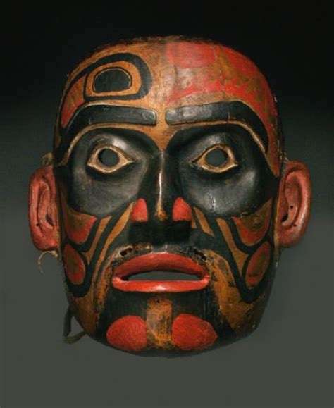 Native American masks worn during tribal ceremonies