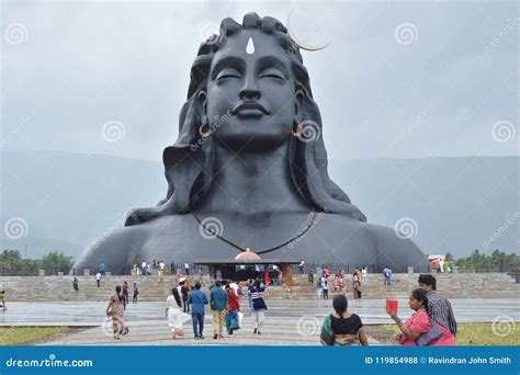 Adiyogi Statue Isha Foundation Centre By Sadhguru, Coimbatore India Editorial Image ...