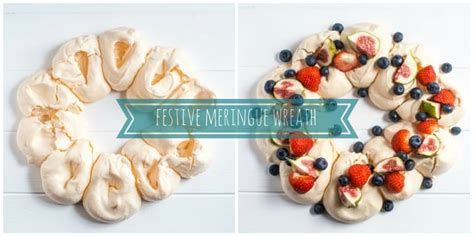 Festive Meringue Wreath - The Hedge Combers