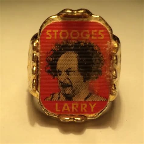 THREE STOOGES - I'm Larry Vari-Vue Gumball Flicker Ring Gold Color 3 ...