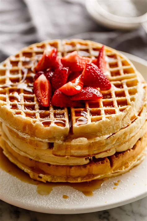 Belgian Waffles Recipe - Cafe Delites