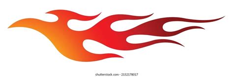 Flame Car Decal Fire Car Sticker Stock Vector (Royalty Free) 2144615471 | Shutterstock