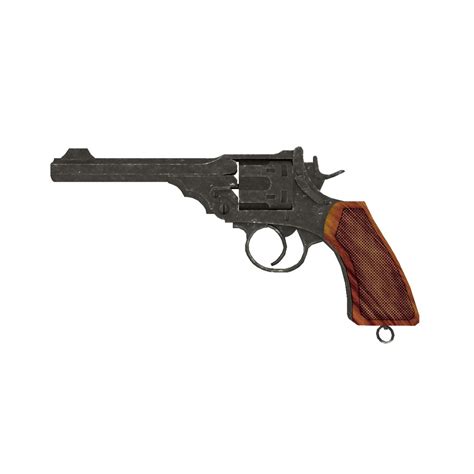 3d Model Webley Revolver