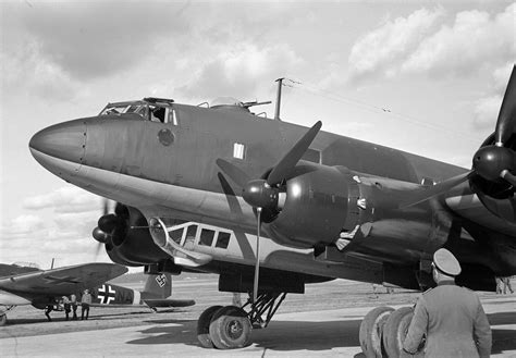 Focke-Wulf Fw 200 Condor with starboard engines running at Immola ...