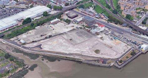 Plans for The Strood Waterfront project including 185 homes, cafe and ...