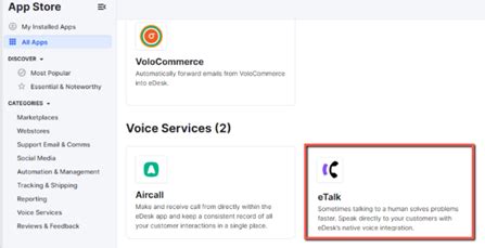 Connecting eDesk Talk | Link eDesk Talk | eDesk Support Knowledge Base