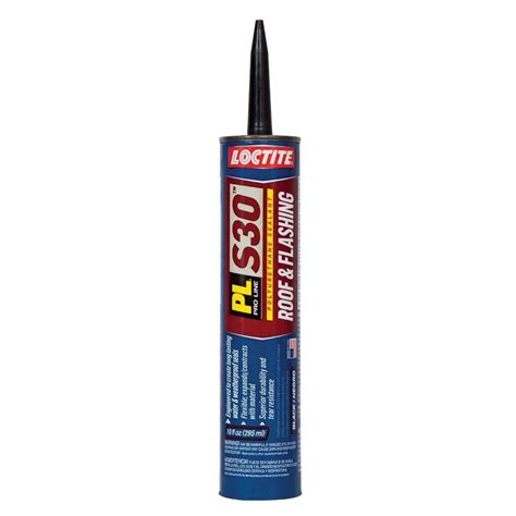 Loctite PL S30 10 fl. oz. Black Polyurethane Roof and Flashing Sealant-1675273 - The Home Depot