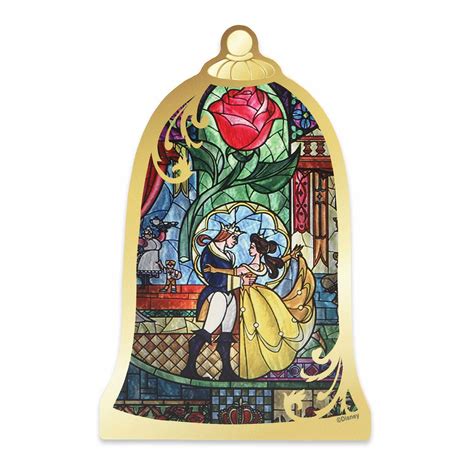 Buy Open Road Brands Disney Beauty and The Beast Stained Glass Shelf ...