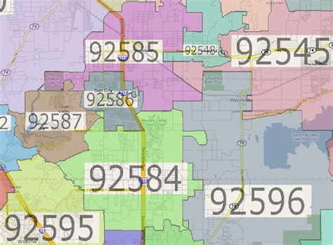 Temecula Zip Code Map - Show Me A Map Of The United States