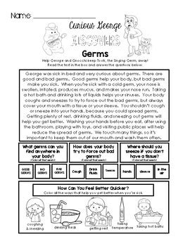 Germs Worksheets Teaching Resources | TPT