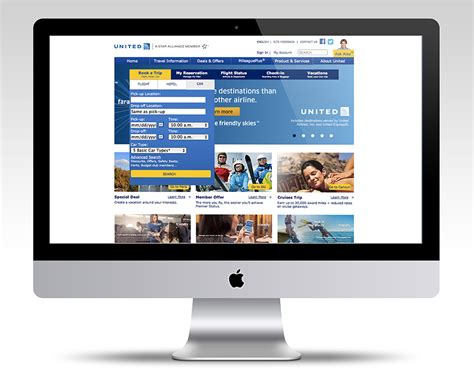 United Airlines Website Re-design on Behance