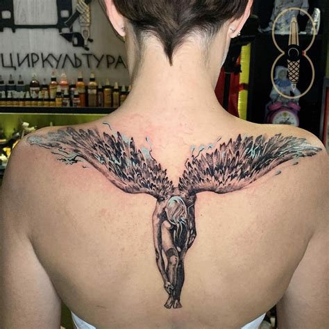 101 Best Fallen Angel Tattoo Ideas You Have To See To Believe! - Outsons