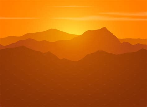 Sunset Vector Art at Vectorified.com | Collection of Sunset Vector Art ...