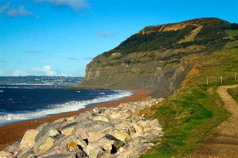 Seatown beach and Golden Cap in Dorset Photograph by Charlesy - Fine Art America