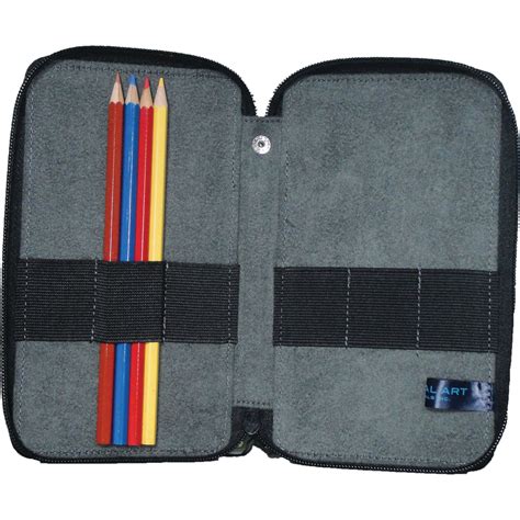 Global Art Canvas Pencil Case, 24-Pencil Capacity, Steel Blue - Walmart.com - Walmart.com