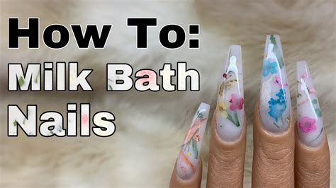 Milk Bath Nails Tutorial | Easy Spring Nail Art | Vee Nailedit - YouTube