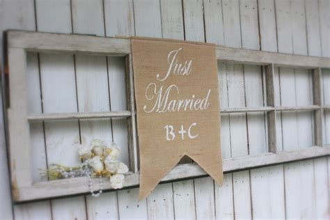 Just Married banner personalized with your initials | Etsy