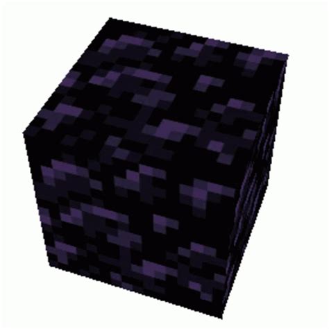 Minecraft Obsidian Sticker - Minecraft Obsidian Cube - Discover & Share GIFs