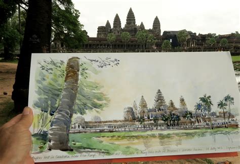 Angkor Wat Sketch at PaintingValley.com | Explore collection of Angkor Wat Sketch