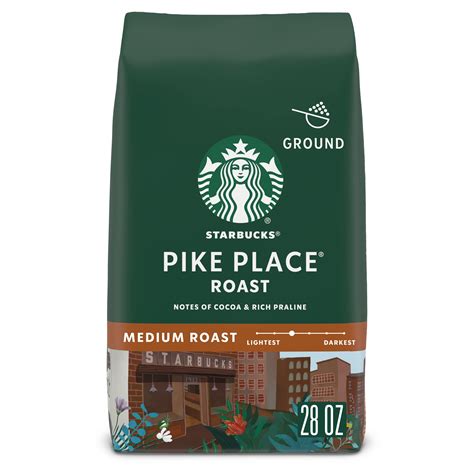 Starbucks Ground Coffee—Medium Roast Coffee—Pike Place Roast—100% ...