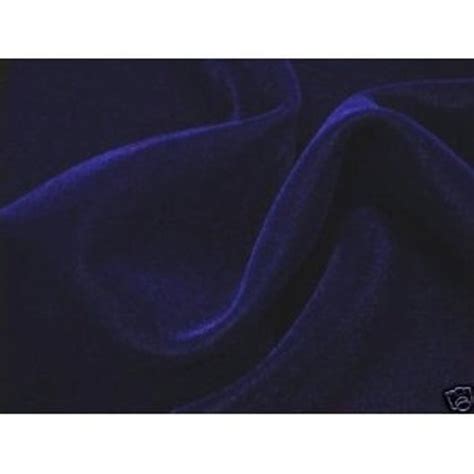 Navy Blue Velvet Fabric 45 By the Yard 1 Yard