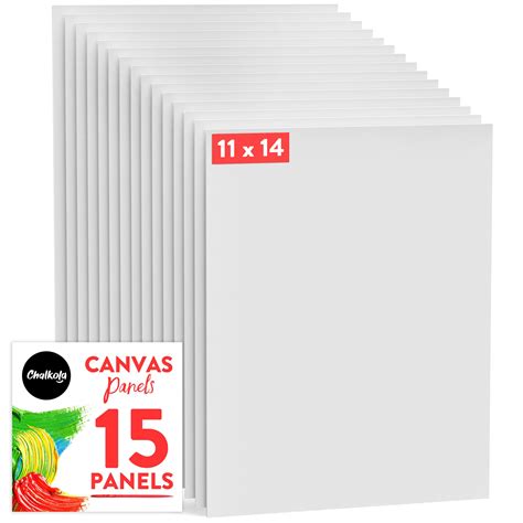 Painting Canvas Panels | 11x14 inch (15 Pack) - Chalkola Art Supply