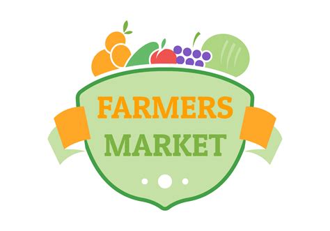 farmers market flat badge logo template 192068 Vector Art at Vecteezy