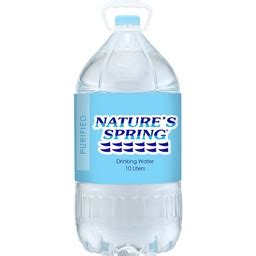 Nature's Spring Purified Water 10 Liters - Bohol Grocery