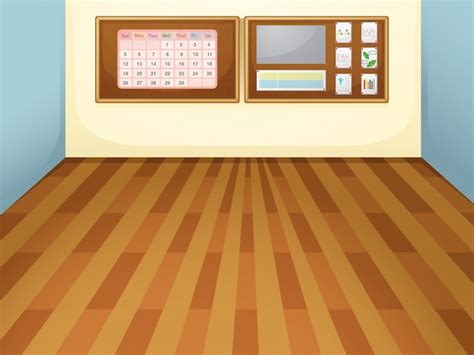 Free Vector | Empty interior classroom scene