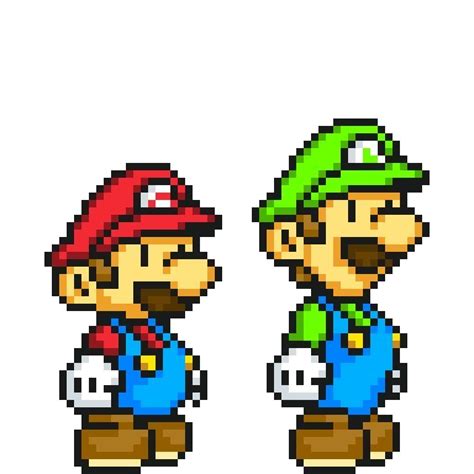 Paper mario and luigi-or should i say paper 8-bit mario and luigi ...