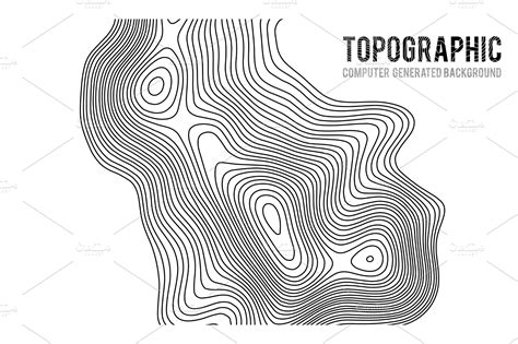 Topographic map contour background. Topo map with elevation. Contour map vector. Geographic ...