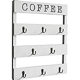 Amazon.com: Rustic Wood Coffee Cup Rack 30 Mug Hooks : Handmade Products