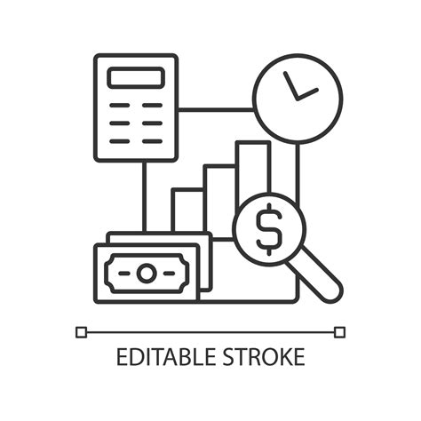 Financial management linear icon 3562232 Vector Art at Vecteezy