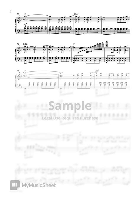 Bruno Mars - Just The Way You Are (Piano Sheet) Sheets by Pianella Piano